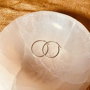 Silver Hoop Earrings